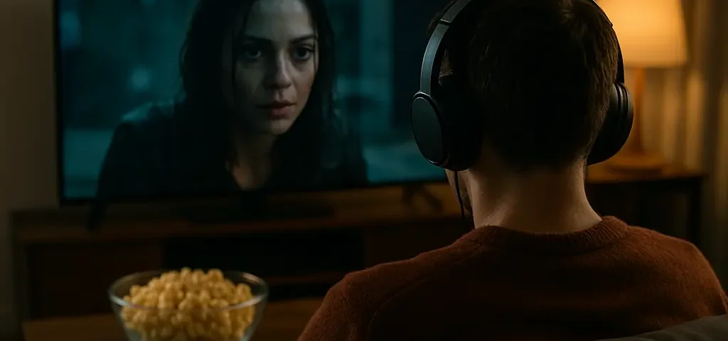 Apple TV rise shown through viewers comparing streaming choices on a living room screen