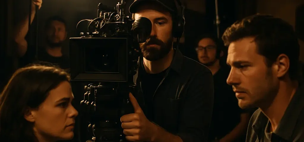 Screen Production Index analysis with film cameras on a studio floor