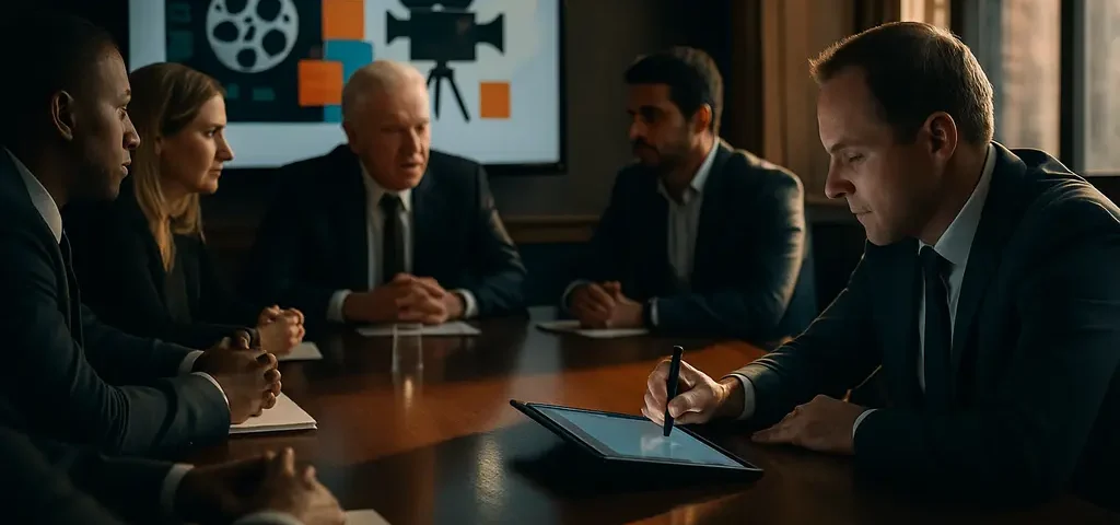 Netflix Disney deal shown through a living room screen with family films queued