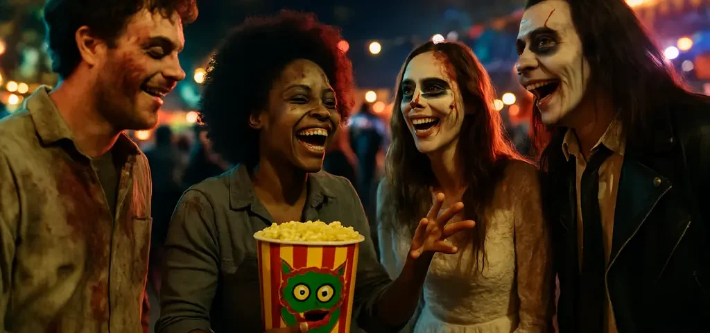Screamfest 2026 highlights shown through a dark theater audience awaiting a horror screening